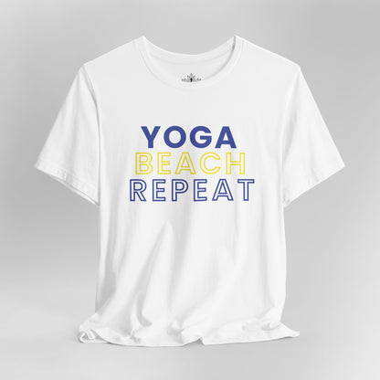 Yoga Beach Repeat – Summer 25 Edition Tee