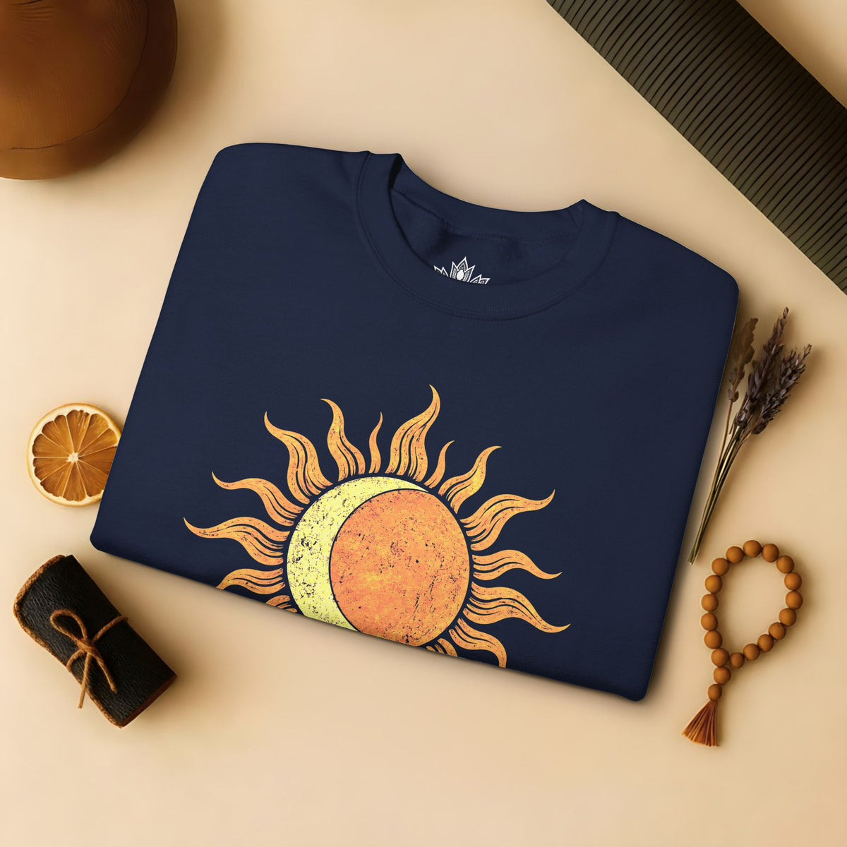 Celestial Balance Sun & Moon Boho Sweatshirt