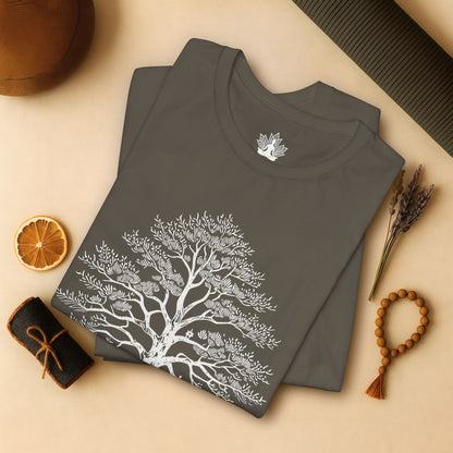 Sacred Tree of Life T-Shirt – Yoga Nature Minimalist Tee
