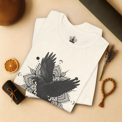 Mystic Raven – Mandala Moon Freedom Men Tee