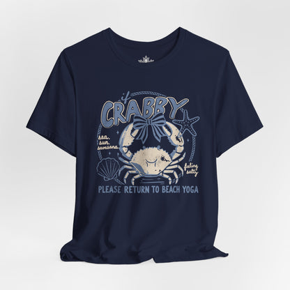 If Crabby, Return To Beach Yoga Tee