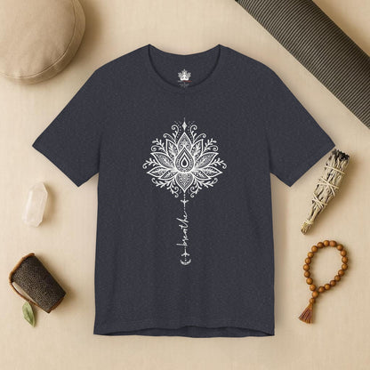 Breathe Lotus Mandala - Mindful Yoga Tee