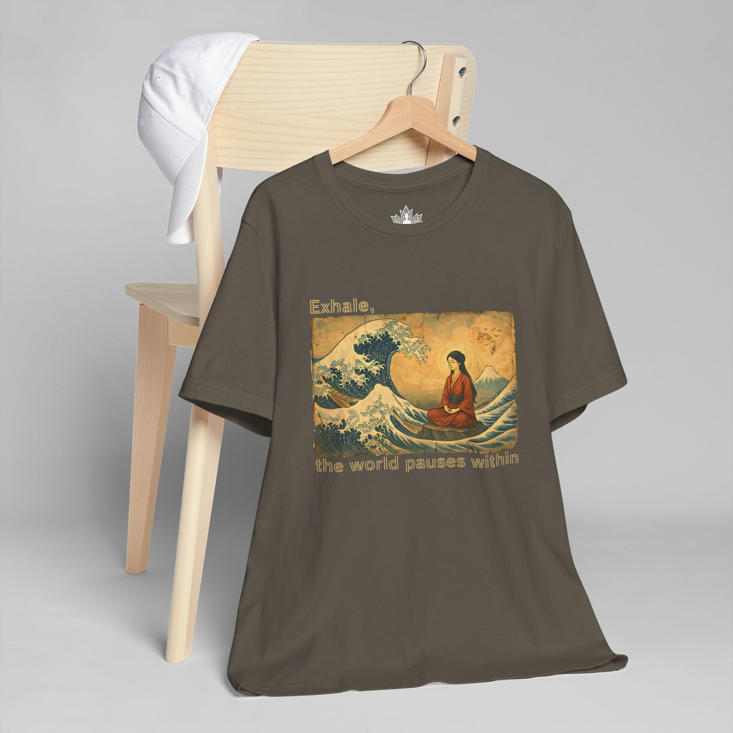 Exhale – Mindful Japanese Wave Men Tee