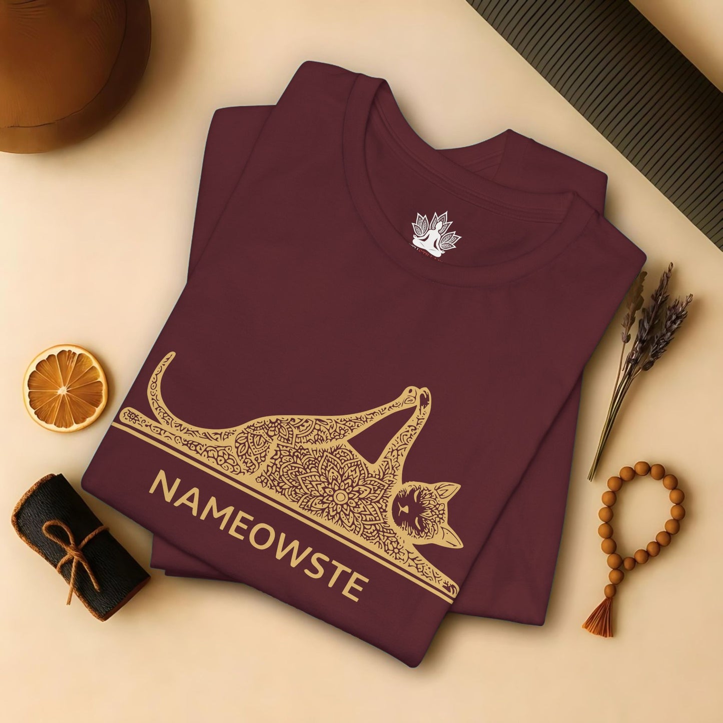 Nameowste Mandala Cat Tee