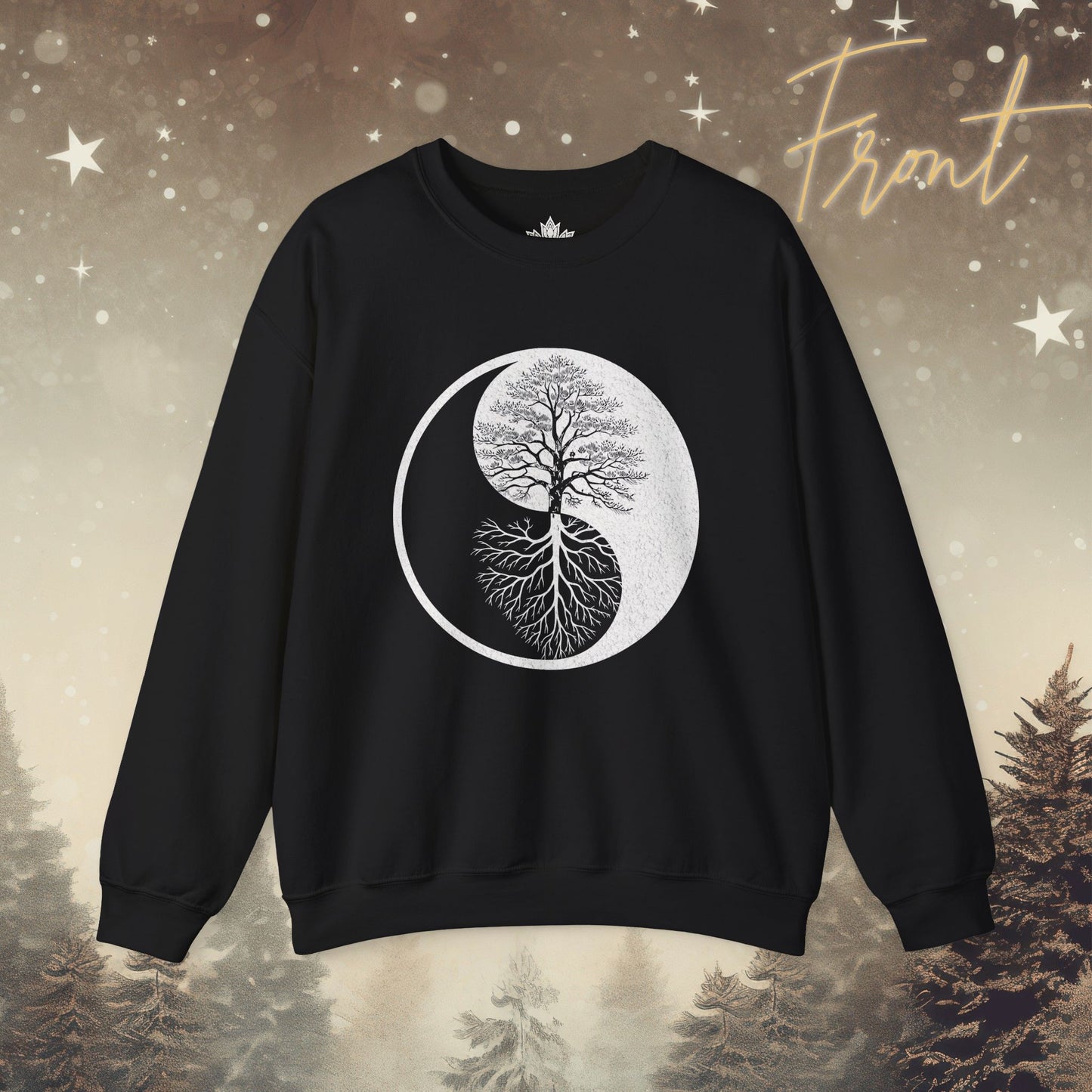Yin Yang Tree - Mirrored Roots Sweatshirt