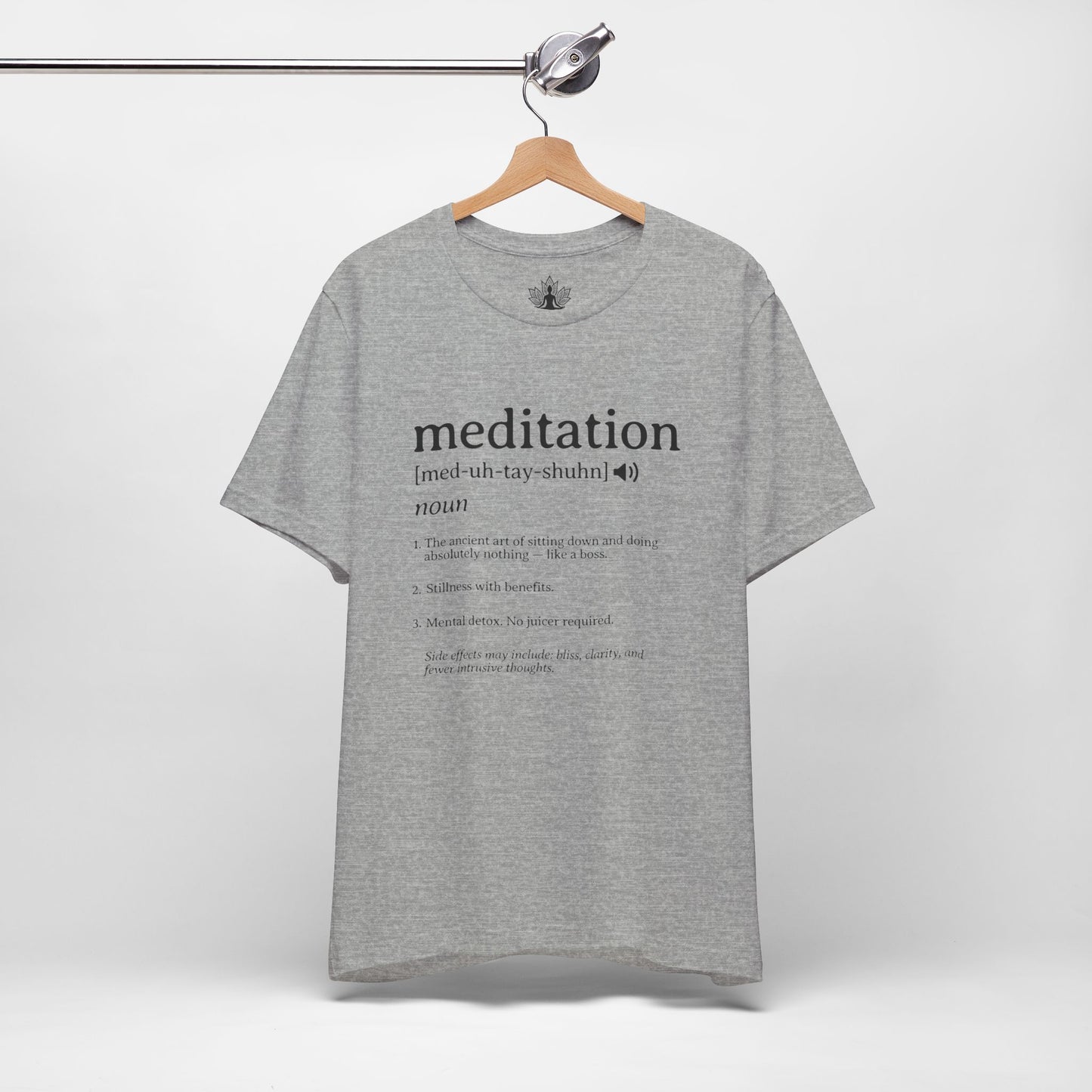Meditation Definition – Funny Mindful Men Tee