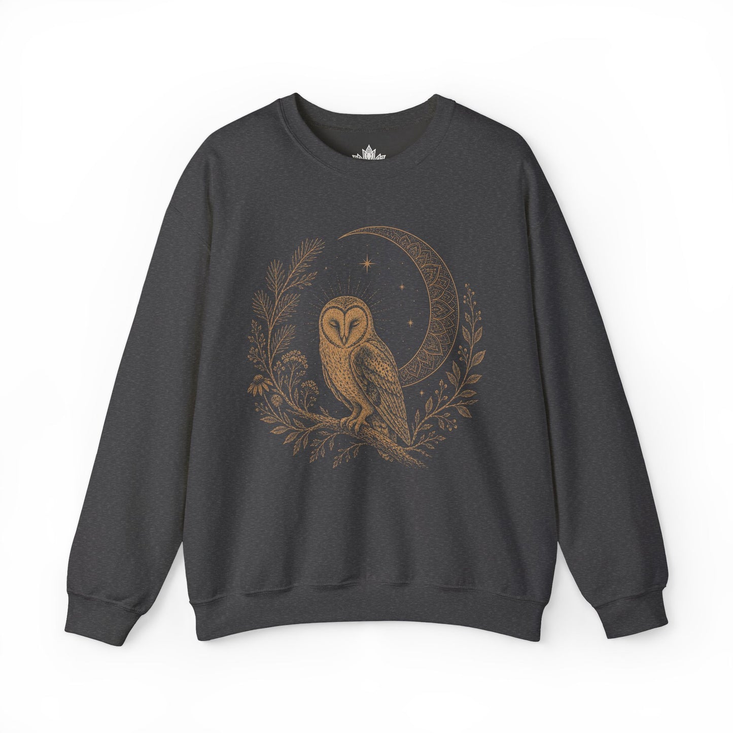 Barn Owl Mandala Moon Sweatshirt