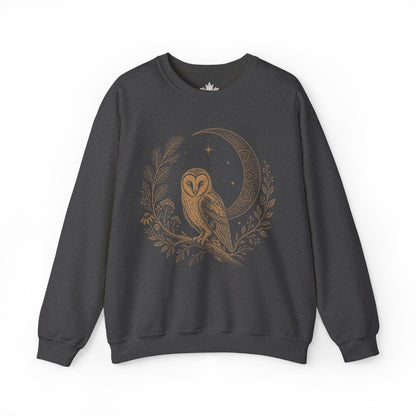 Barn Owl Mandala Moon Sweatshirt