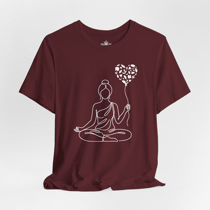 Mindful Love Yogini – Valentine Yoga Tee