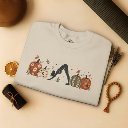 Boho Downward Dog Pumpkin Sweatshirt