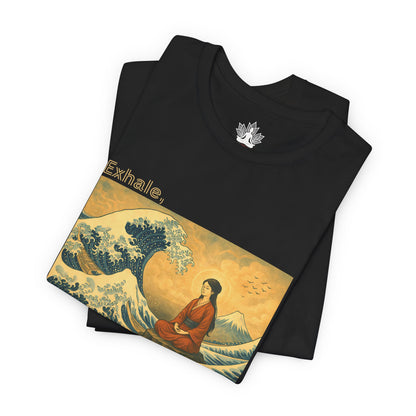 Exhale – Mindful Japanese Wave Men Tee