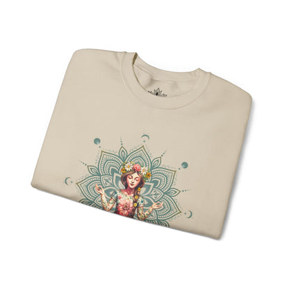 Boho Floral Mandala Sweatshirt