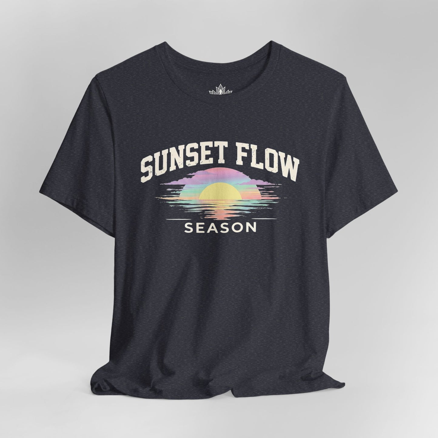 Retro Pastel Sunset Flow Season Tee