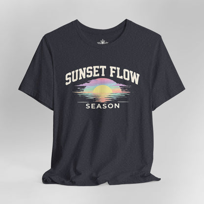 Retro Pastel Sunset Flow Season Tee