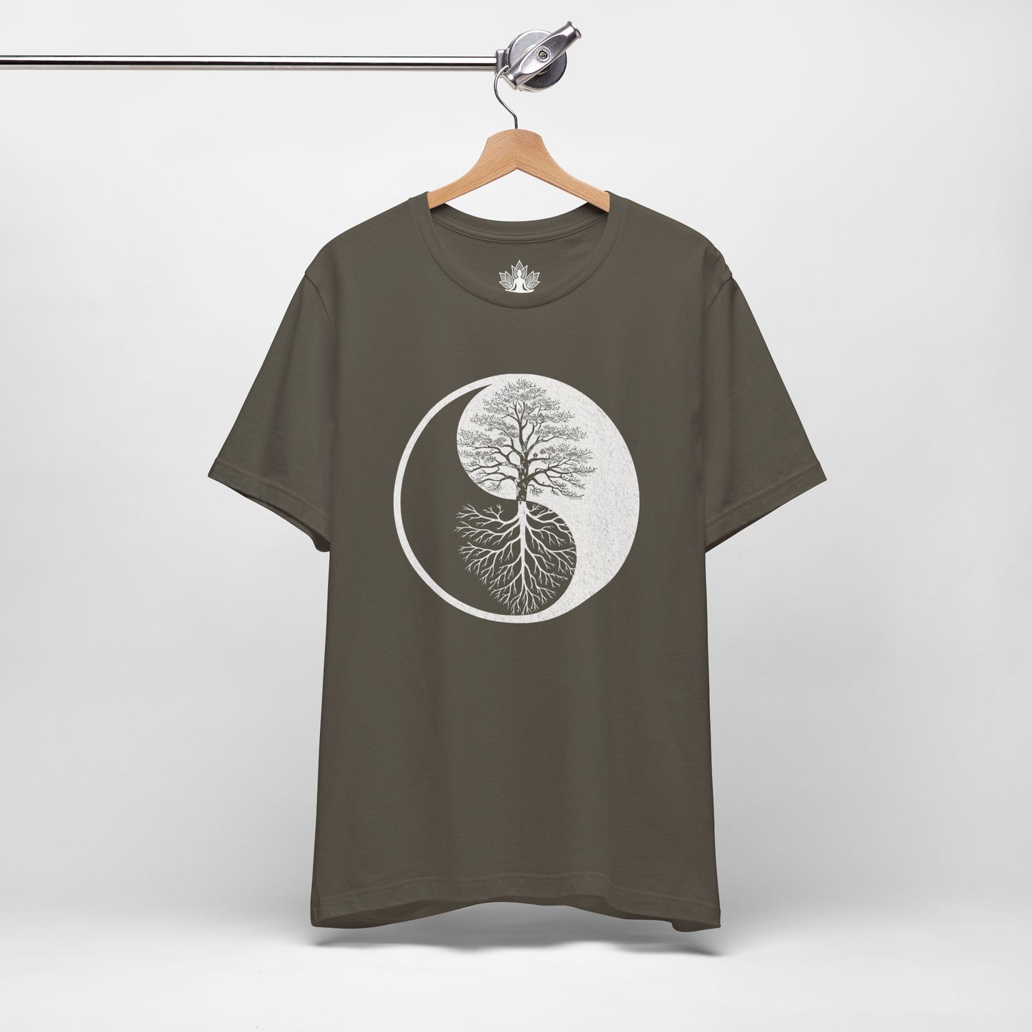 Yin Yang Tree of Balance - Spiritual Nature Men Yoga Tee