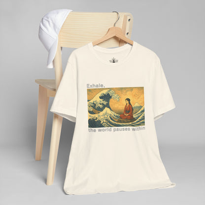 Exhale – Mindful Japanese Wave Men Tee