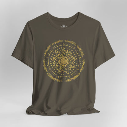 Golden Mandala – Sacred Balance Tee