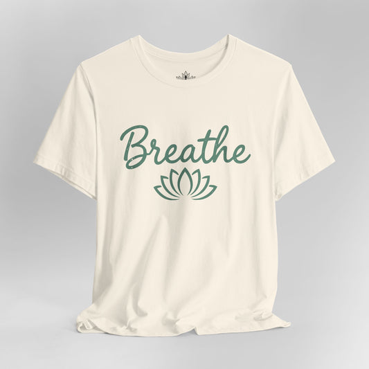 Breathe Lotus - Minimalist Yoga Class Tee