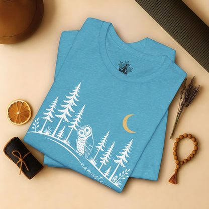 Namaste Forest Owl Tee