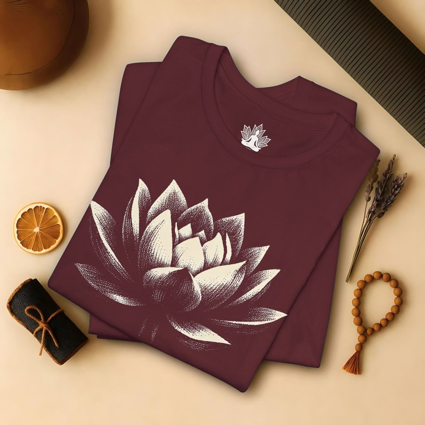 White Lotus Shadow Art Tee