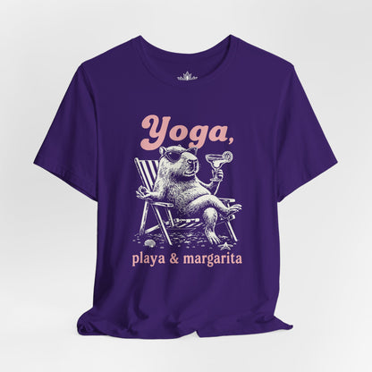 Capybara Yoga, Playa & Margarita Tee