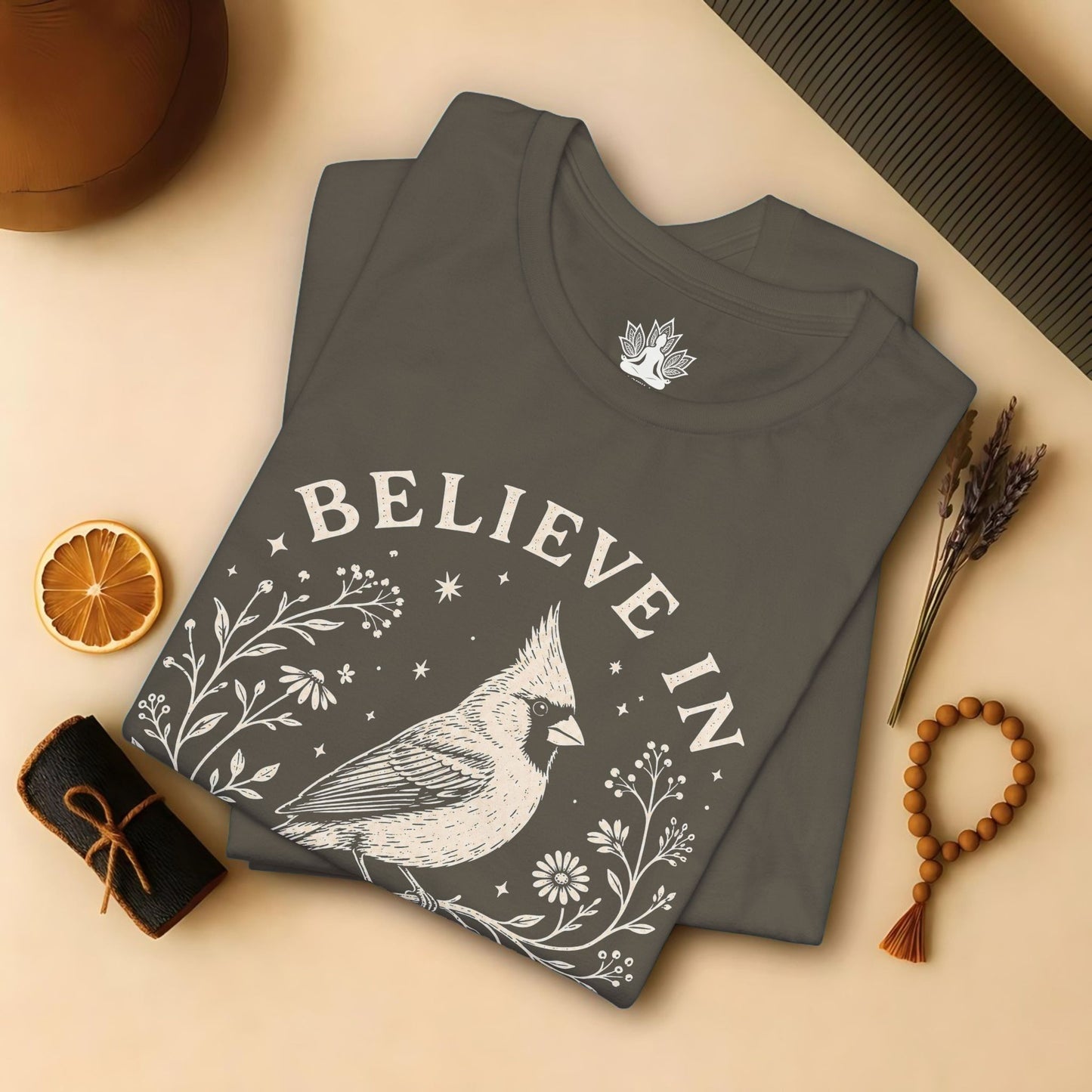 Believe In Good Cardinal Bird Tee