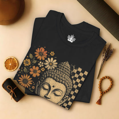 Retro Buddha & Flowers Tee