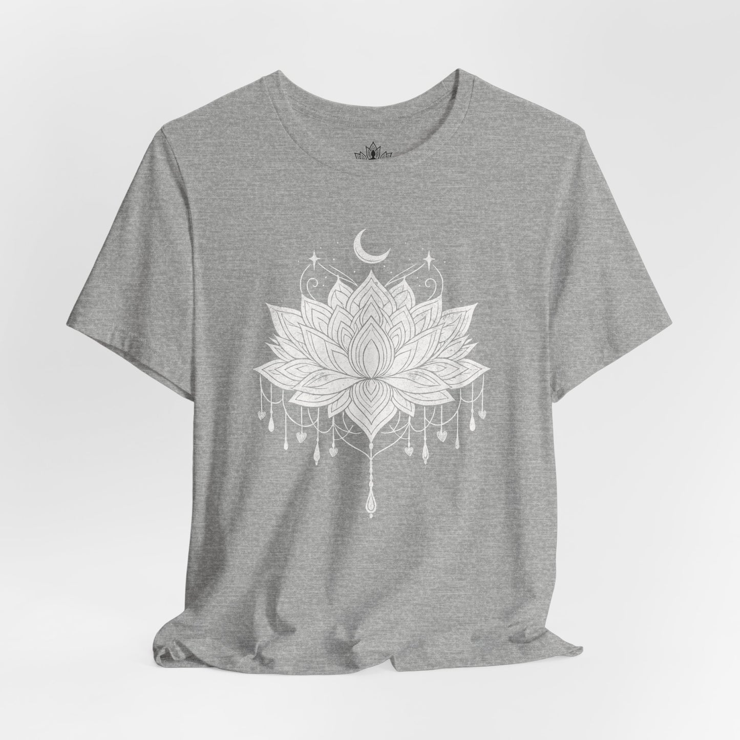 Vintage Moon Lotus Heart - Mandala Yoga Tee