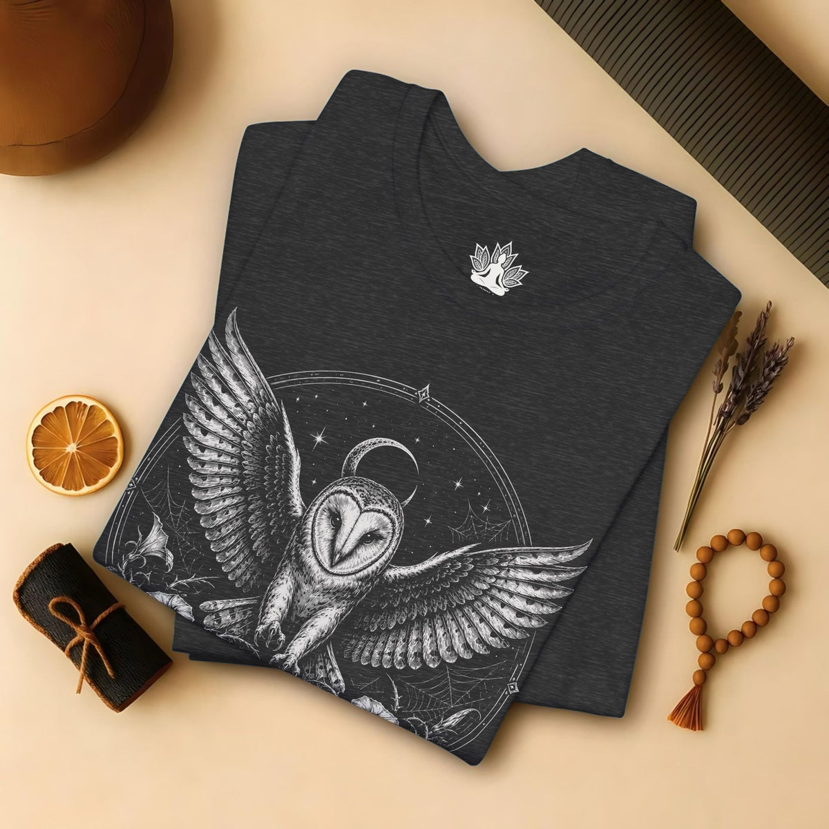 Mandala Owl Halloween Tee