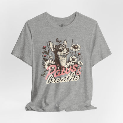 Paws & Breathe – Mindful Floral Dog Tee