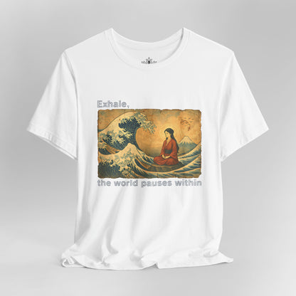 Exhale – Mindful Japanese Wave Men Tee