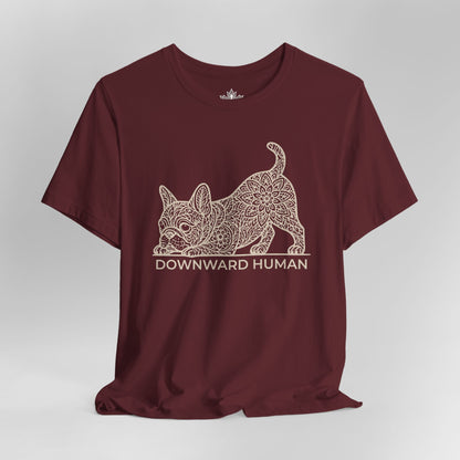 Frenchie Mandala – Downward French Bulldog Tee