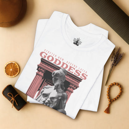 Greek Yoga Goddess – Stretch & Ascend Tee