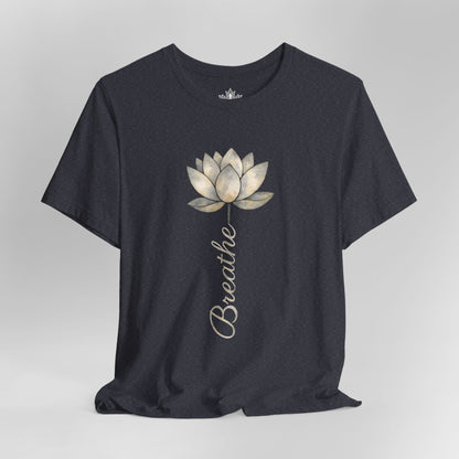 Breathe - White Lotus Bloom Tee