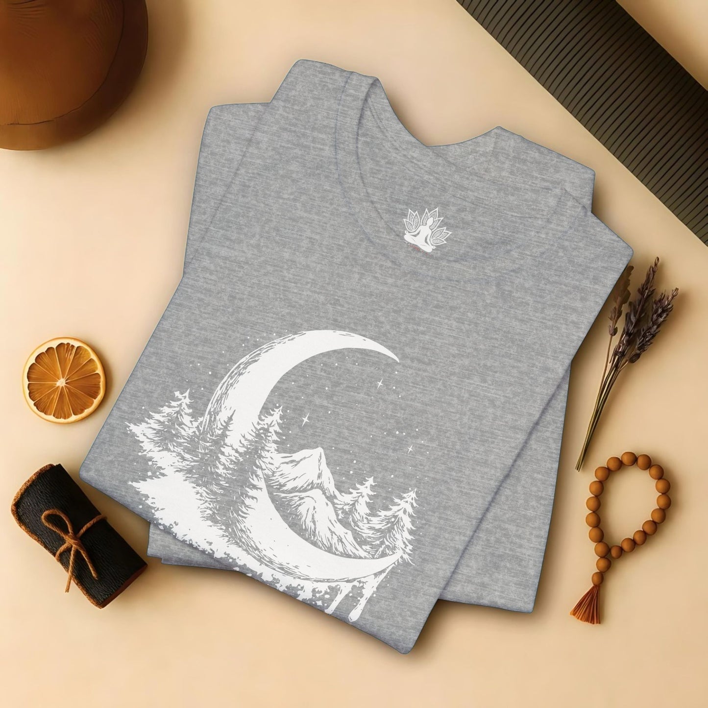 Soften Moon Mountain - Peaceful Meditation Tee