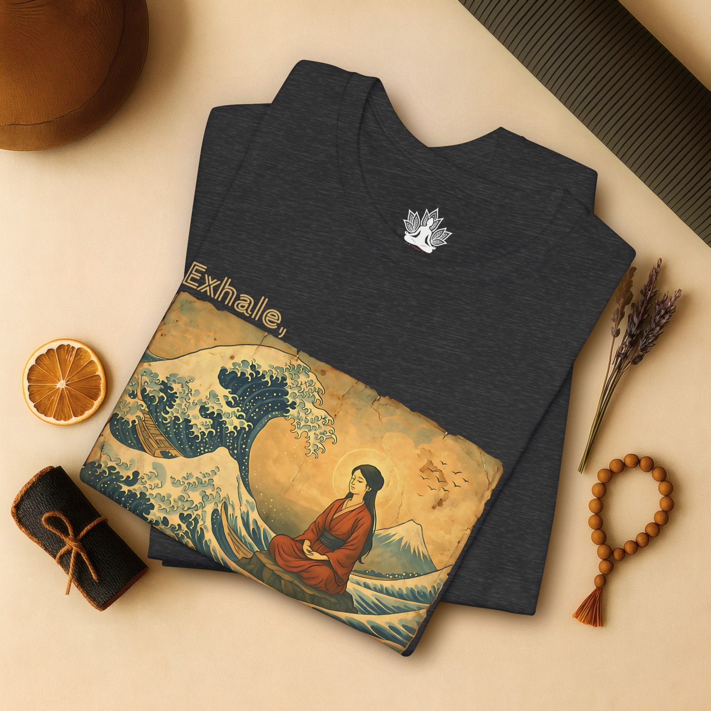 Exhale – Mindful Japanese Wave Tee