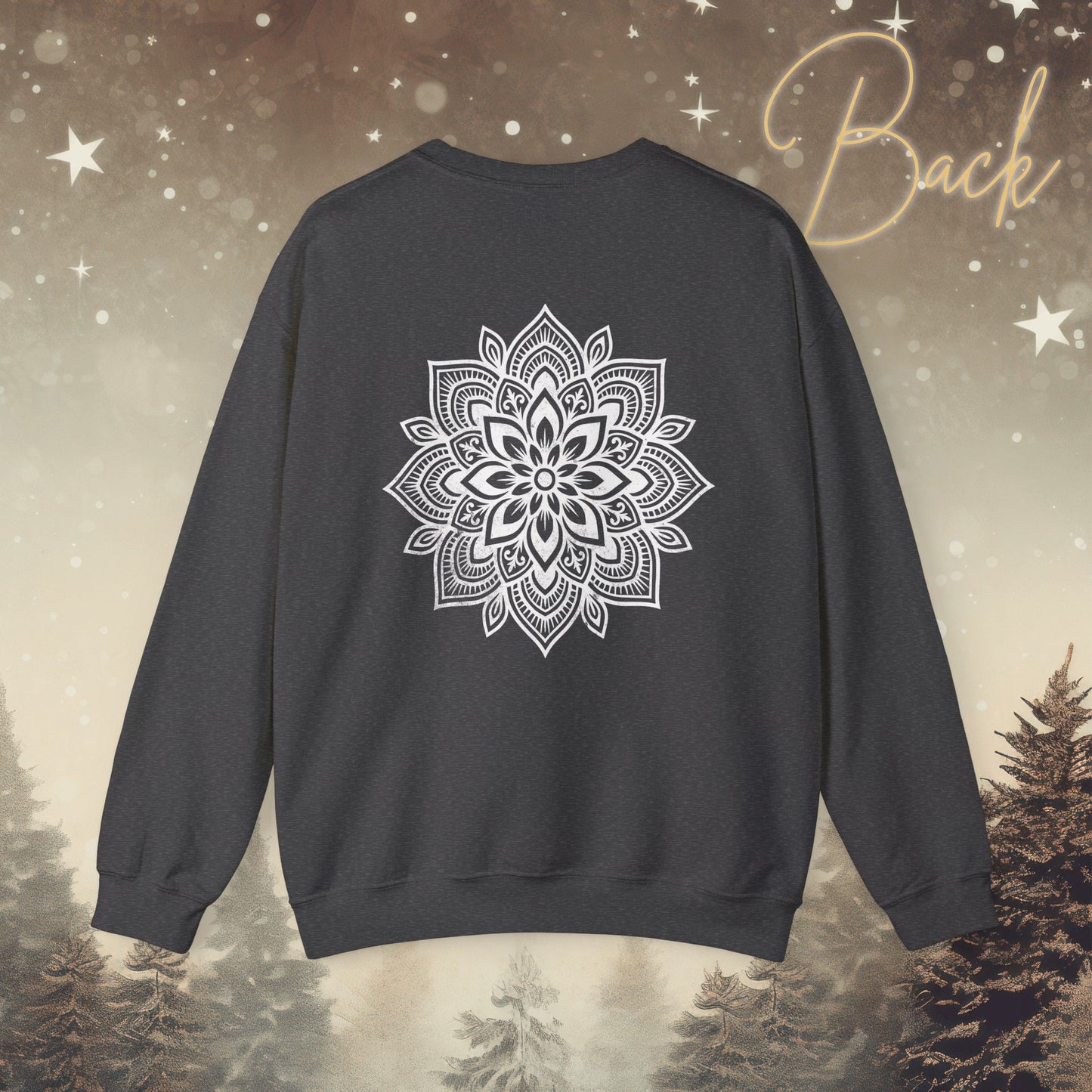 Cozy Breathe Sweatshirt - Mandala Back Print