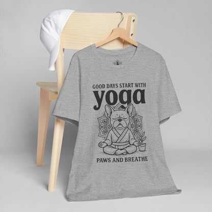 French Bulldog Yoga - Good Vibes Men Tee