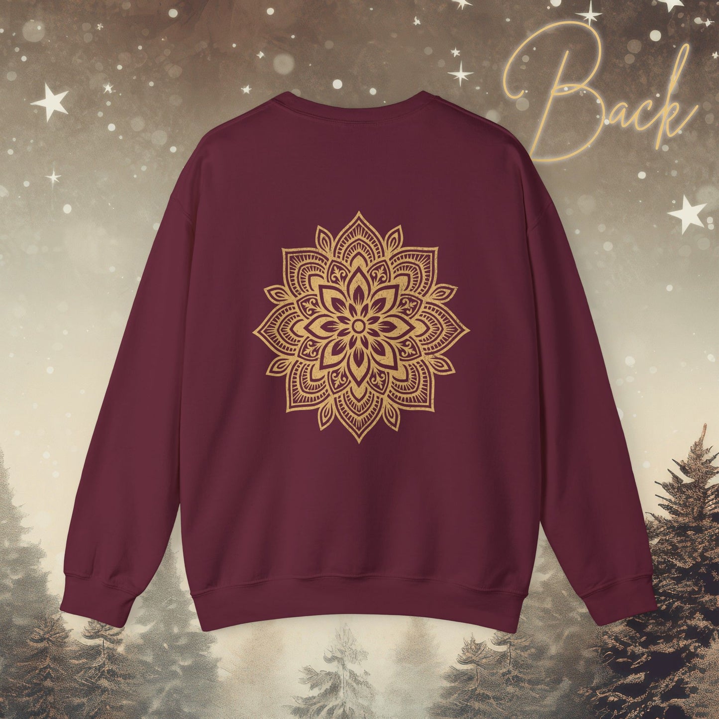 Cozy Breathe Sweatshirt - Mandala Back Print