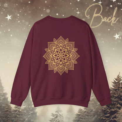 Cozy Breathe Sweatshirt - Mandala Back Print