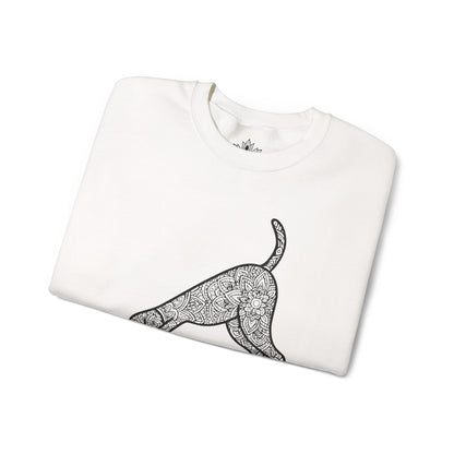 Sweat-shirt Downward Human - Mandala Dog