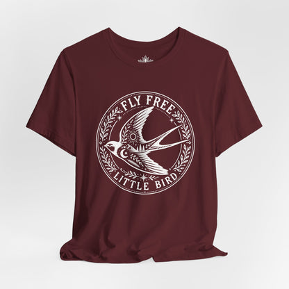 Fly Free, Little Bird Badge Tee