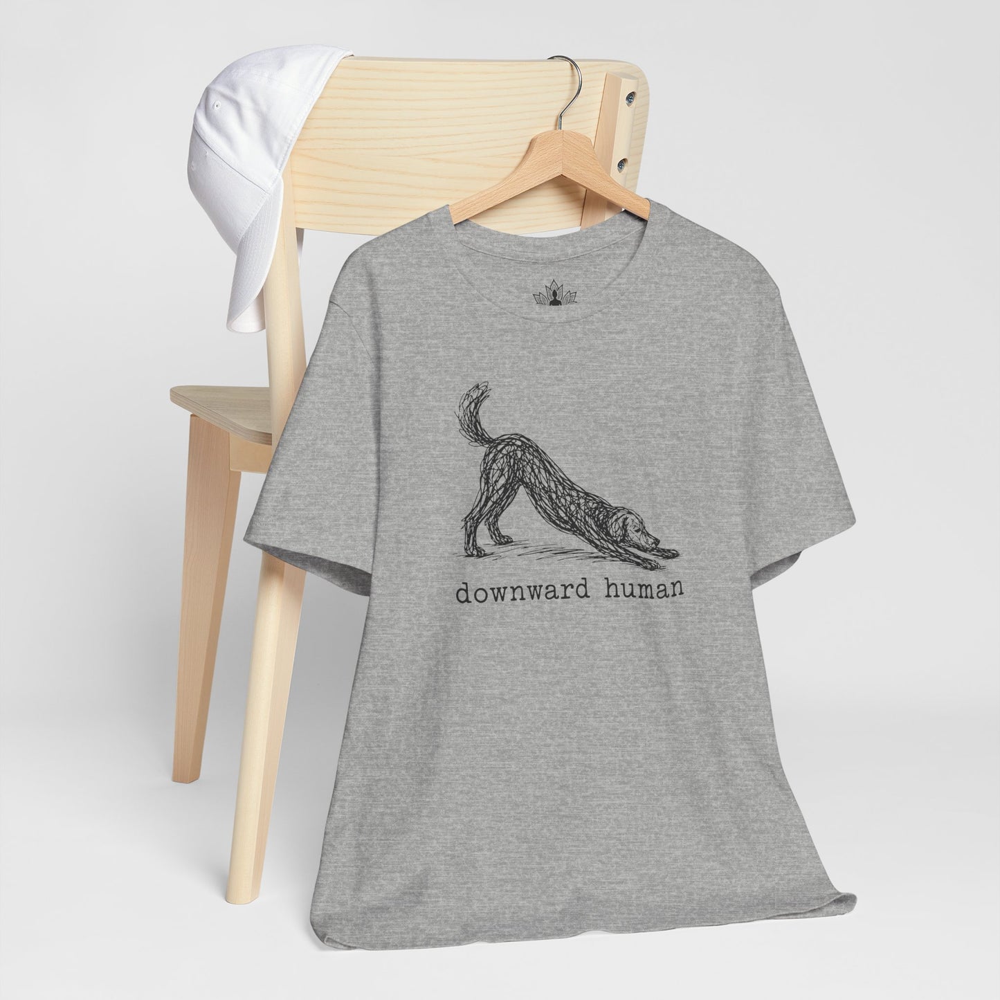 Line Art Downward Human Men Tee