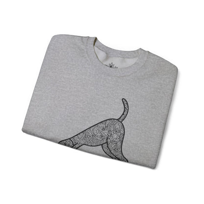 Sweat-shirt Downward Human - Mandala Dog
