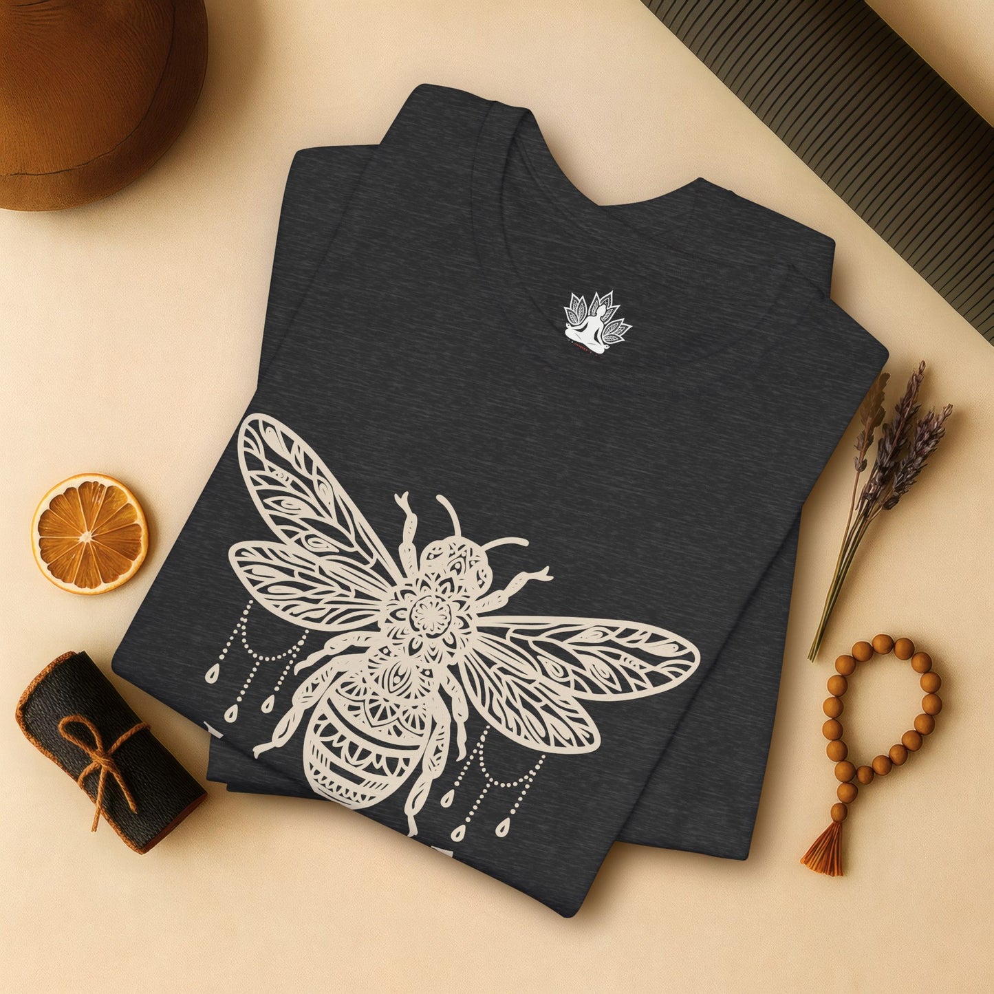 Bee Kind Mandala – Mindful Boho Yoga Tee