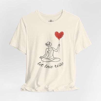 Let Love Rise – Line Art Valentine Tee