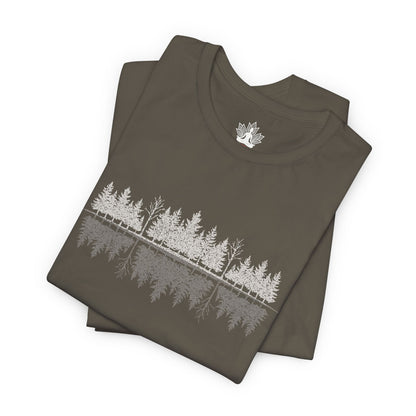 Mindful Forest – Reflection Nature Yoga Men Tee