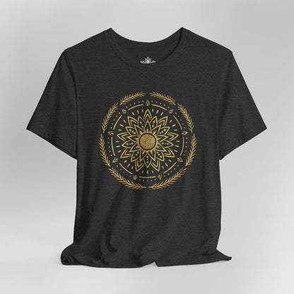 Golden Mandala – Sacred Balance Tee