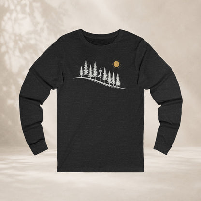 Forest Tree Pose Long Sleeve Tee