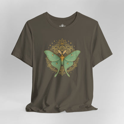 Celestial Moth Mandala - Sacred Lotus Tee